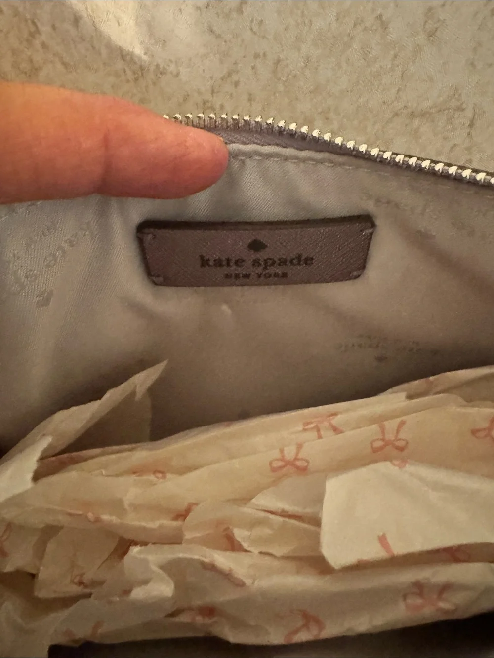 kate spade Iridescent Gunmetal Crossbody Bag